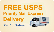 FREE USPS Overnight Delivery On All Orders